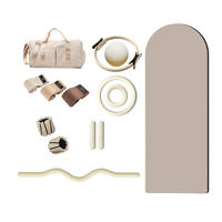 Équipement de sport en gros : Pack combiné de gym à domicile pour femmes, avec tapis en caoutchouc PVC, tubes flexibles et poids pour les jambes – Vente directe usine, idéal pour le dropshipping