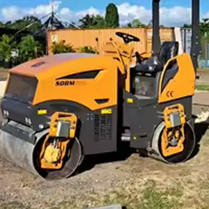 Niedriges Preis  Vibrations verdichtung Vibrations walzen maschine Asphalt fahrt auf Mini-Verdichter-Straßen walze - Product Image 5