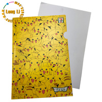 Couvercle en plastique PP A3 A4 en forme de L personnalisé Classeur à levier extensible pour l'usage de bureau Article promotionnel Classement personnalisé