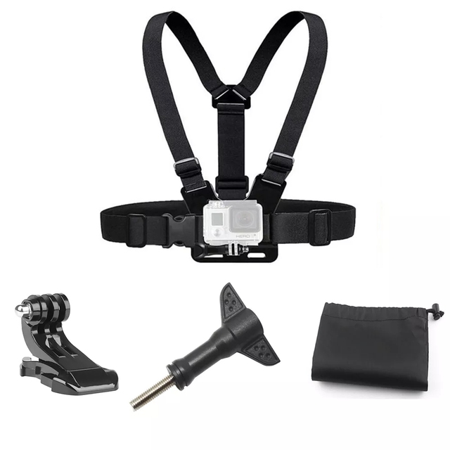 HOSHI Factory Adjustable Chest Belt Mount Harness Chest Strap for GoPro HD Hero 7 6 5 4 3 SJ4000/SJ5000 Camera Accessories