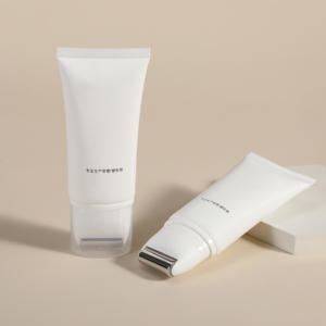 100g 80g kunden spezifisches multifunktion ales kosmetisches ovales Quetschrohr mit Schwamm massage rolle aus Zink legierung für Körper-und Haarpflege - Product Image 5