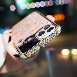 Custodie per Telefono con Diamanti Luccicanti per <span class=keywords><strong>iPhone</strong></span> X XR XS Max, <span class=keywords><strong>Cover</strong></span> Protettiva per <span class=keywords><strong>iPhone</strong></span> 11 <span class=keywords><strong>12</strong></span> 13 14 Pro Max con Strass Brillanti - Product Image 6