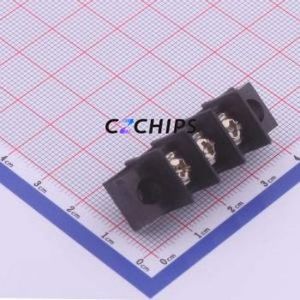 WJ25C-A-7.62-3P Barrier Terminal Block Through hole Component (THT),P=7.62mm Connector Two Sides 7.62mm 1x3P Straight Pin - Product Image 1