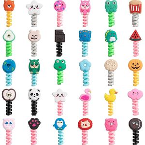 ฝาครอบป้องกันสายชาร์จโทรศัพท์มือถือแบบเกลียว ฝาครอบป้องกันการแตกหัก - Product Image 1