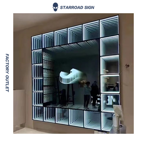 Tùy biến trong nhà LED sàn bảng điều chỉnh màn hình hiển thị kính cứng không giới hạn Vực Thẳm Gương trang trí hộp Đèn - Product Image 1