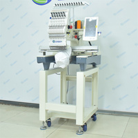 Machine à broder à tête unique à chapeau plat contrôlée par ordinateur, informatisée pour un usage domestique, moteur 200 mm 1000 tr/min