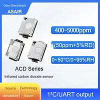 Aosong ACD1100 Modul Sensor Karbon Dioksida NDIR Inframerah Akurasi 2% Waktu Respons 0,5-1 Detik Output UART -20~+50 Catu Daya 5V 0-95%RH