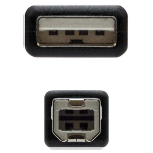 Cable USB 2.0 para impresora, tipo A/M y B/M, 3.0 m, ideal para conexión de impresoras, transferencia de datos rápida y - Product Image 3