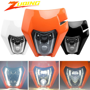 ZUQING Faro delantero para motocicleta, color naranja, 24x28cm, iluminación LED todoterreno, luz frontal HL101-15 - Product Image 3