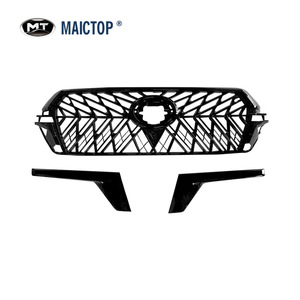 Piezas de modificación de parrilla para Land Cruiser 2016, parrilla todoterreno TRD en negro brillante. - Product Image 1