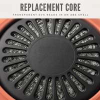 Diffuseur de parfum pour grille d'aération, boîtier rond en ABS, texture mate, recharge de tablettes parfumées, fixation compacte à clip, désodorisant.