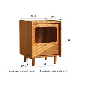 All'ingrosso nordico <span class=keywords><strong>Vintage</strong></span> camera da letto mobili in legno comodini semplici comodini armadietti - Product Image 2