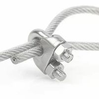 Matériel de gréement din741acier au carbone galvanisé levage malléable pince de câble en acier moulé