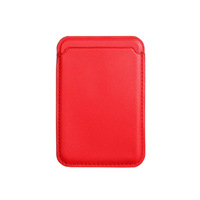 Étui de téléphone magnétique en cuir PU, porte-cartes d'identité pour smartphone ultra mince et pratique