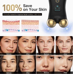 Alat Kecantikan Pribadi Wellon 3-in-1 LCD Perawatan Mata Pengurang Kerutan Terapi Cahaya Pijat Roller Kulit Wajah ABS Stainless - Product Image 5