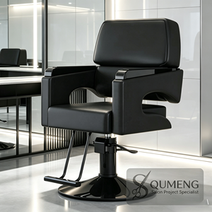 Silla de Salón de Belleza para Peluquería, Giratoria 360 Grados, Silla Elevadora para Estilista - Product Image 1