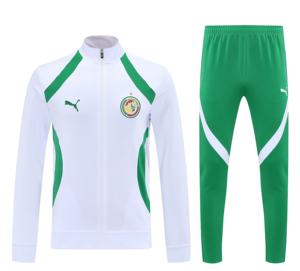 Nuova Maglia da <span class=keywords><strong>Calcio</strong></span> Senegalese all'Ingrosso, Completo Sportivo con Zip Intera, Set da Allenamento della Squadra Nazionale Africana con Manica del Capitano - Product Image 2