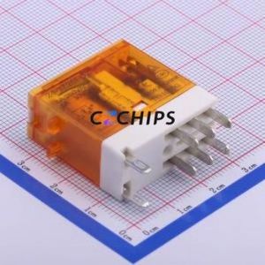 HF157F/24-2Z25FD2 Power Relay Through hole,13x29mm Relay 24V 2 Changeover: 2C (DPDT-Changeover)::: 8 8A-30VDC/8A-250VAC - Product Image 1