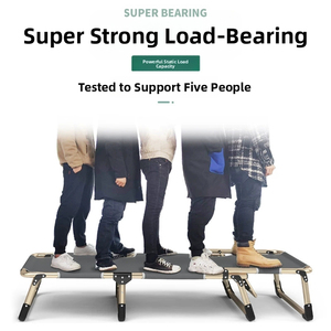 E-RIKE Ultralight Có Thể Gập Lại Giường Cũi Thép Ổn Định Nhiệm Vụ Nặng Nề Văn Phòng Có Thể Điều Chỉnh Chiều Cao Gấp Cũi Ngủ - Product Image 5