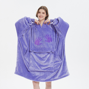 ผ้าห่มฮู้ด<span class=keywords><strong>ด</strong></span>ี้เปลี่ยนสีตามอุณหภูมิ ขนาดใหญ่พิเศษ ผลิตจากโรงงาน ผ้าเชอร์ปา อุ่นสบาย <span class=keywords><strong>ใช้</strong></span>ได้ทั้งชายและหญิง - Product Image 5