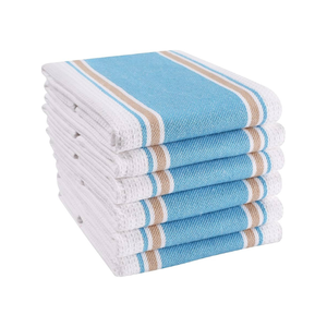 Bon marché 100% coton brodé Golf 16x26 pouces 110 GSM séchage rapide fait à la main léger meilleur budget amical bleu ciel torchons - Product Image 3