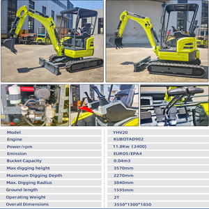 Mini Excavadora de 2 Toneladas con Motor Japonés, Orugas Retráctiles, Certificación CE y EPA, Accesorios para Granjas y Huertos, Suministro Directo de Fábrica Europea - Product Image 5