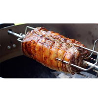Kit de rôtissage KIMSTONE pour barbecue Kamado, accessoires pour rôtir le poulet au barbecue Kamado