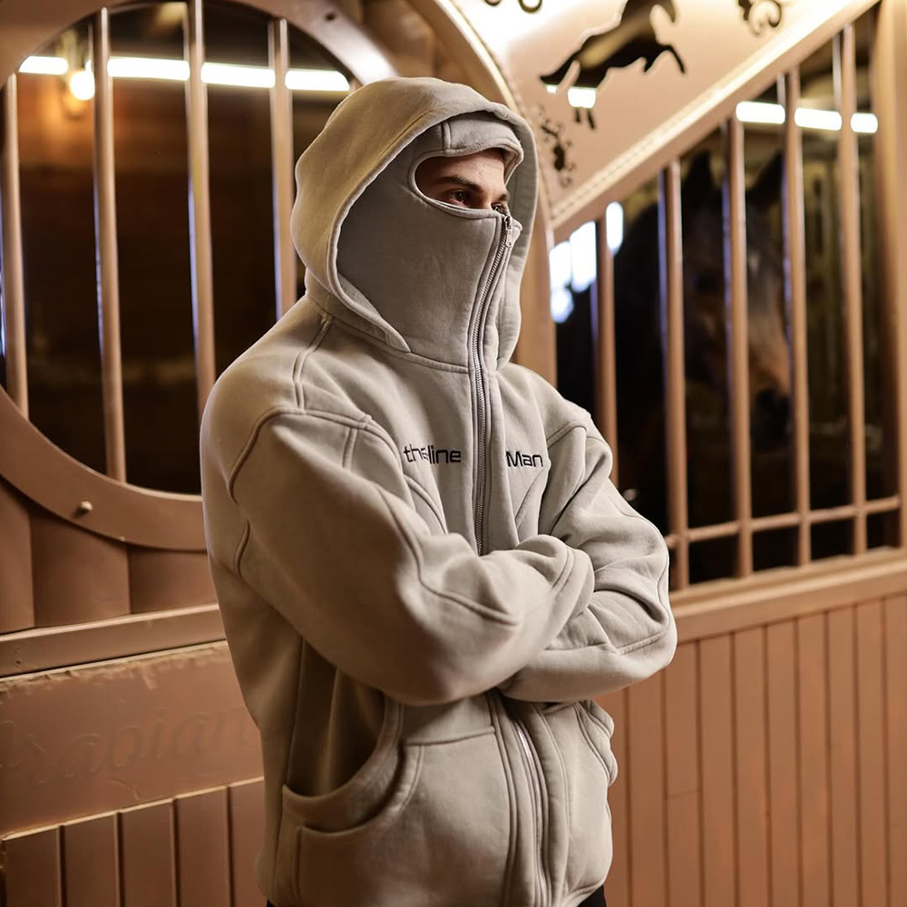 Balaclava Hoodie - Unique Design Men's Custom Sweatshirt