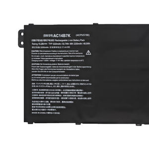 Batterie d'ordinateur portable rechargeable AC14B7K 50,7 Wh en gros pour Acer Spin 5 SP515-51GN SF314-52/54/56 - Product Image 2