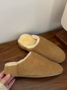 <span class=keywords><strong>Eleya</strong></span> Mocassins décontractés à coupe basse en fourrure de chèvre véritable, mignons et originaux, à enfiler, demi-chaussons, en coton pour l'automne et la neige, pour femme - Product Image 3