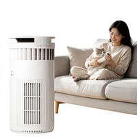 Purificateur d'air pour animaux de compagnie, générateur d'ions négatifs, technologie HEPA UV, élimine les odeurs, tue les bactéries, retient les poils de chat/chiens pour 41-60 m²