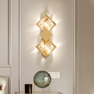 New Arrival Art Deco <b>Wall</b> <b>Sconces</b> Modern Gold Bedside Hotel Decorative Luxury Crystal <b>Wall</b> Lamp - Product Image 1