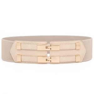Cinture Elastiche in Lega da 6,0 cm con Stampa a Trasferimento Termico <span class=keywords><strong>Marrone</strong></span> Scuro/Chiaro per Gonne da Donna, Doppie, Vuote, alla Moda, Dolci, All'ingrosso - Product Image 3