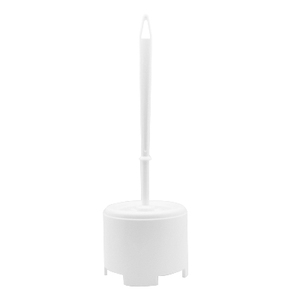 Soporte para escobilla de baño, color blanco, 15 cm de largo, 15 cm de ancho, 34 cm de altura - Product Image 1