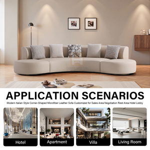 <span class=keywords><strong>Canapé</strong></span>-lit d'angle en <span class=keywords><strong>cuir</strong></span> <span class=keywords><strong>microfibre</strong></span> de style italien moderne, avec structure en bois, personnalisable pour appartement, hall d'hôtel, bureau - Product Image 3