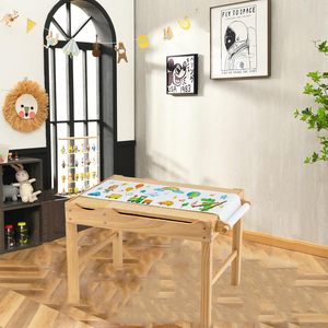 Ergonomic Reversible Montessori gỗ đồ nội thất Vườn Ươm mầm non hoạt động bảng lưu trữ khoang Toddler-thân thiện - Product Image 2