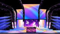 Panel LCD Flexible para Interiores, Ligero, a Todo Color, Pantalla para DJ, Escenarios, Eventos, SDK, Pantalla Publicitaria para Centros Comerciales