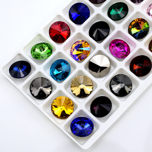 Cristales de Vidrio Selina, Coloridos, con Punta, Sin Fijación en Caliente, Ecológicos, <span class=keywords><strong>para</strong></span> Decoración de <span class=keywords><strong>Uñas</strong></span> 3D, Bolsos de Novia, Tocados - Product Image 4