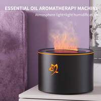 Diffuseur d'arômes USB 160 ml, diffuseur d'huiles essentielles ultrasonique portable pour yoga, spa, humidificateur avec lumière nocturne romantique