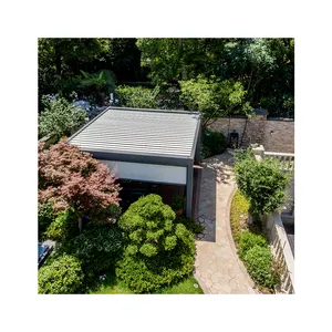 Garraf豪华凉棚自动智能盖百叶窗屋顶系统防水花园铝户外电动凉棚