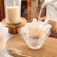 Sachet Doypack autoportant à bec verseur, à large ouverture, avec surface mate, pour emballage scellé de boissons et ingrédients liquides, Modèle MS0311, fond plat