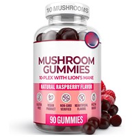 Gummies au Safran, Reishi et GABA pour le Soulagement du Stress et le Soutien du Sommeil, Complément Herbal Végétalien pour le Cerveau, Antioxydant, Stimulant Immunitaire, 60 Comprimés