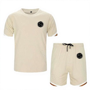 Men's Breathable Knitted 2 Piece Outfit Casual Short Sleeve Button <b>Down</b> Shirt Beach Summer Loose <b>Pant</b> Sets - Product Image 3