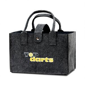 กระเป๋าโท้ทแบบยูนิเซ็กซ์ ทำจากผ้าสักหลาด PET รีไซเคิลได้ 100% เป็นมิตรกับสิ่งแวดล้อม พร้อมลายปักด้วยความร้อนเย็บด้วยเครื่องจักร ทนทานและนำกลับมาใช้ใหม่ได้ - Product Image 1