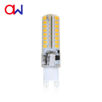 Ampoule LED G9 en silicone 2,8W SMD 290-320LM RA80 non dimmable sans scintillement 360 degrés pour lustre en cristal Garantie 2 ans