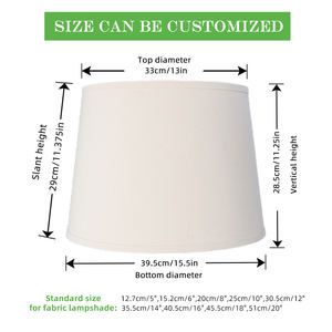 <span class=keywords><strong>Paralume</strong></span> in Tessuto Fatto a Mano Moderno <span class=keywords><strong>Beige</strong></span> Coprilampada Ecologico <span class=keywords><strong>Paralume</strong></span> in Lino all'Ingrosso - Product Image 2