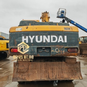 Excavadora de ruedas Hyundai 210W-9 usada de alta calidad, 20 toneladas, con cucharón de excavación de 1.5m³, maquinaria de construcción, excavadora Hyundai - Product Image 4