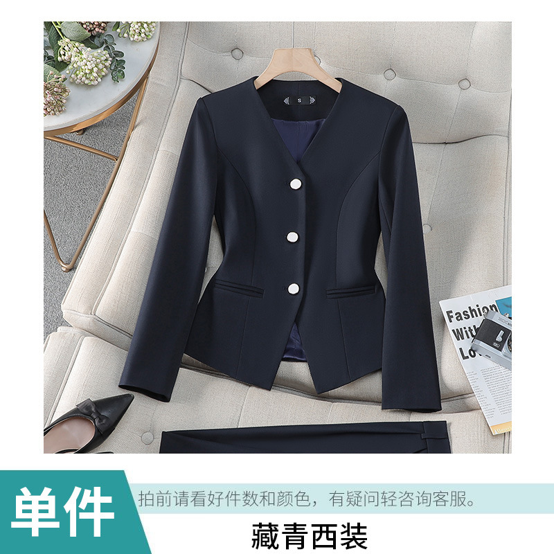Navy blue suit