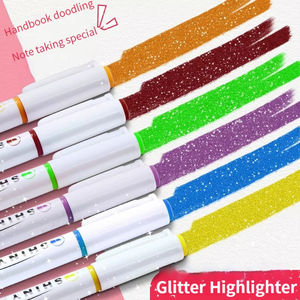 4 Couleurs/boîte Kawaii Glitter Highlighter Pen <span class=keywords><strong>Pastel</strong></span> Fine <span class=keywords><strong>Pastel</strong></span> Highlighter Marker Scrapbook Painted Stationery School Supplies - Product Image 3