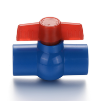 1/2 "à 8" Lien de tuyau d'eau Nouveau matériau Plastique Pvc Vanne à boisseau sphérique compacte